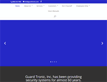 Tablet Screenshot of guardtronic.com